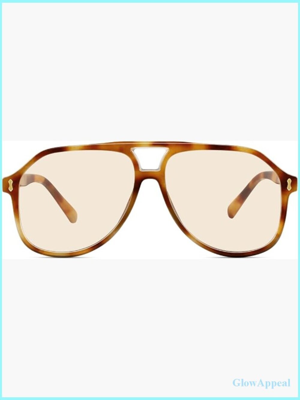 Oversized Retro 70s Square Thick Frame Sunglasses with Double Bridge